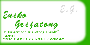 eniko grifatong business card